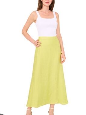 House of Harlow 1960 Lemon Green Maxi Skirt